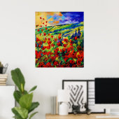 赤いケシ78 ポスター (ホームオフィス)