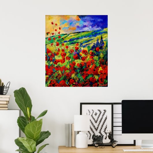 赤いケシ78 ポスター (ホームオフィス)