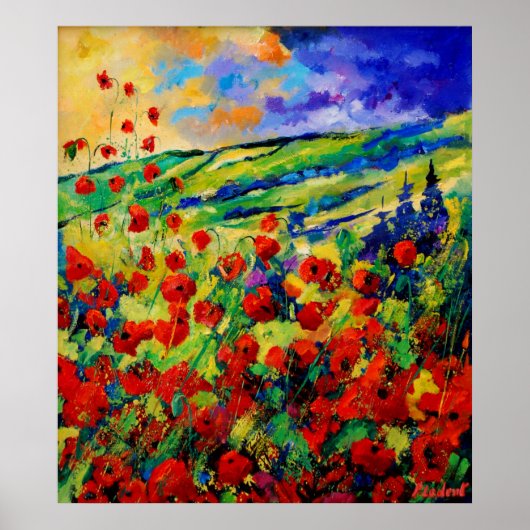 赤いケシ78 ポスター (正面)