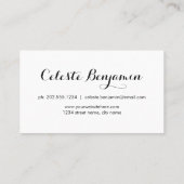 赤いケシ|の水彩画の花 名刺 (裏面)