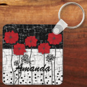 赤いケシ キーホルダー (裏面)