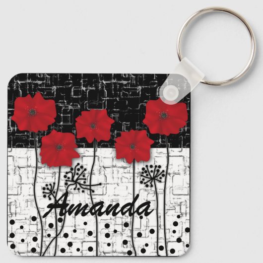 赤いケシ キーホルダー (裏面)
