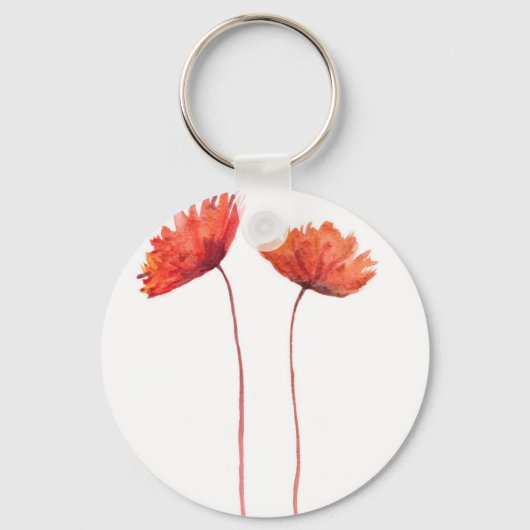 赤いケシ キーホルダー (正面)