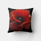 赤いケシ クッション (裏面)