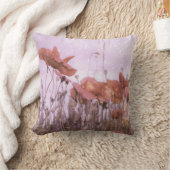 赤いケシ クッション (ブランケット)