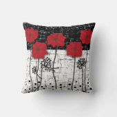 赤いケシ クッション (裏面)