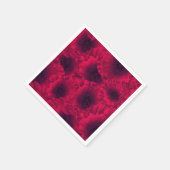 赤いケシ スタンダードカクテルナプキン (角)