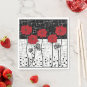 赤いケシ スタンダードランチョンナプキン (インサイチュ)