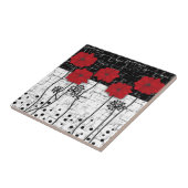 赤いケシ タイル (側面)