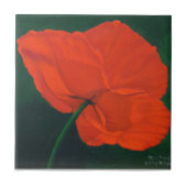 赤いケシ タイル (正面)