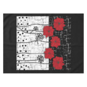 赤いケシ テーブルクロス (正面(横))