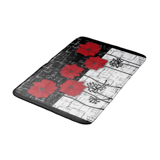 赤いケシ バスマット (アングル)