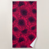 赤いケシ ビーチタオル (正面)