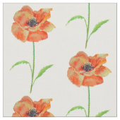 赤いケシ ファブリック (クローズアップ)