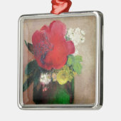 赤いケシ メタルオーナメント (左)