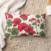 赤いケシ ランバークッション (ブランケット)