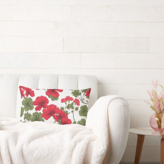 赤いケシ ランバークッション (ソファ)
