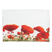 赤いケシ 枕カバー (正面)