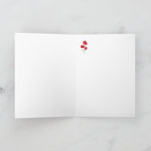 赤いケシ – 水彩 カード (内部)