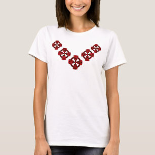 赤いケルト十字のTシャツ Tシャツ