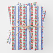 赤いゲラニウムのチノワセリーヴァース ラッピングペーパーシート (インサイチュ)