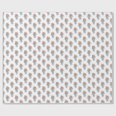 赤いゲラニウムのチノワセリーヴァース ラッピングペーパー (フラット)