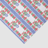 赤いゲラニウムパターン 薄葉紙 (詳細)