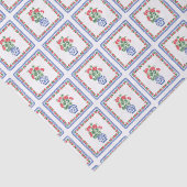 赤いゲラニウムパターン 薄葉紙 (詳細)