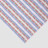 赤いゲラニウムパターン 薄葉紙 (詳細)