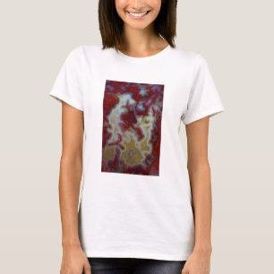 赤いコケゲートスラブを閉じる Tシャツ