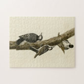 赤いコックレッドのウードカーオードゥボンの鳥たち ジグソーパズル (横)