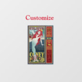 赤いコニーアイランドの人魚サンダーコーブ ウィンドウサイン (シート)