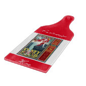 赤いコニーアイランドマーメイド カッティングボード (角)