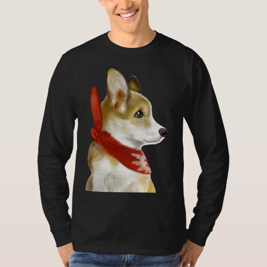 赤いコルギ Tシャツ (正面)