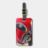 赤いコルベットの~の荷物のラベル ラゲッジタグ (正面縦)