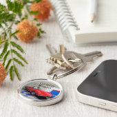 赤いコルベット キーホルダー (側面)