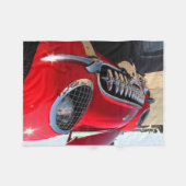 赤いコルベット フリースブランケット (正面(横))