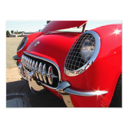 赤いコルベット～写真 フォトプリント            (正面)