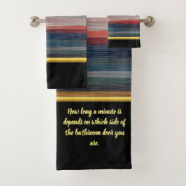 赤いコンテンポラリー青と茶色の銀の抽象芸術 バスタオルセット