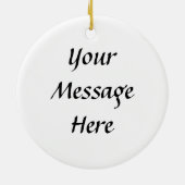 赤いコンパス面図 セラミックオーナメント (裏面)