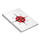 赤いコンパス面図 ノートブック (右側)