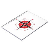 赤いコンパス面図 ノートブック (左側)