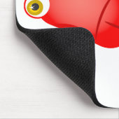 赤いコンピュータマウス マウスパッド (コーナー)