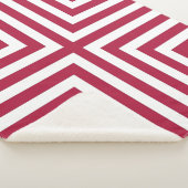 赤いコーストライプのナボックスの繰り返しパターン シェルパブランケット (3/4)