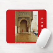 赤いコートの女の子 マウスパッド (マウス)