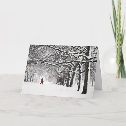 赤いコートの女性 シーズンカード (正面)