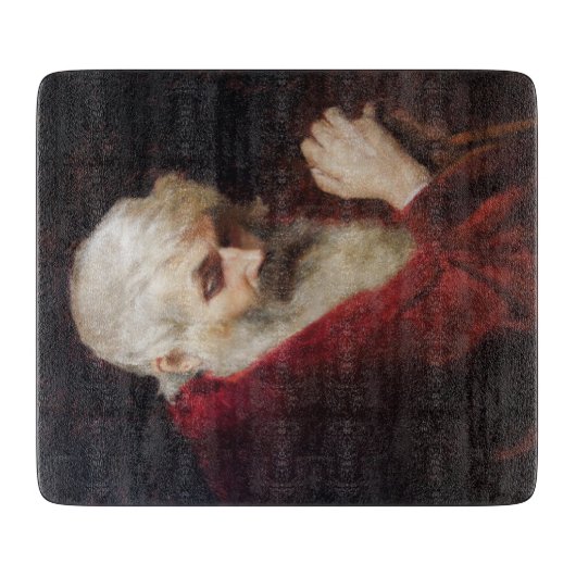 赤いコートを着た老人（サンタクロース） （クリスマス） カッティングボード (正面)