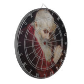 赤いコートを着た老人(サンタクロース) (クリスマス) ダーツボード (正面左)