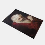 赤いコートを着た老人（サンタクロース） （クリスマス） ドアマット (アングル)