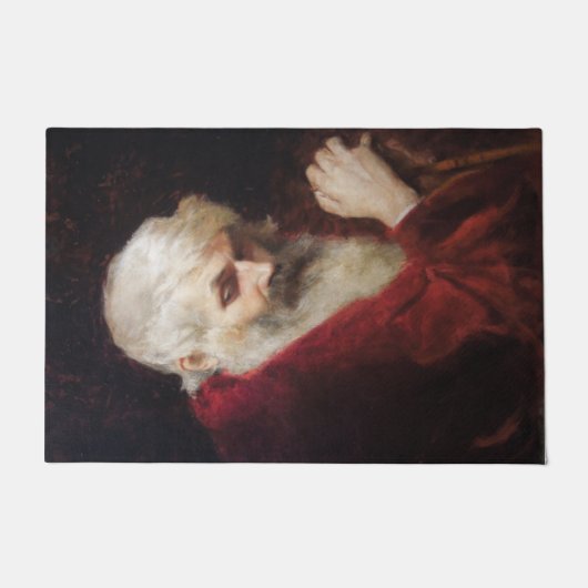 赤いコートを着た老人（サンタクロース） （クリスマス） ドアマット (正面)